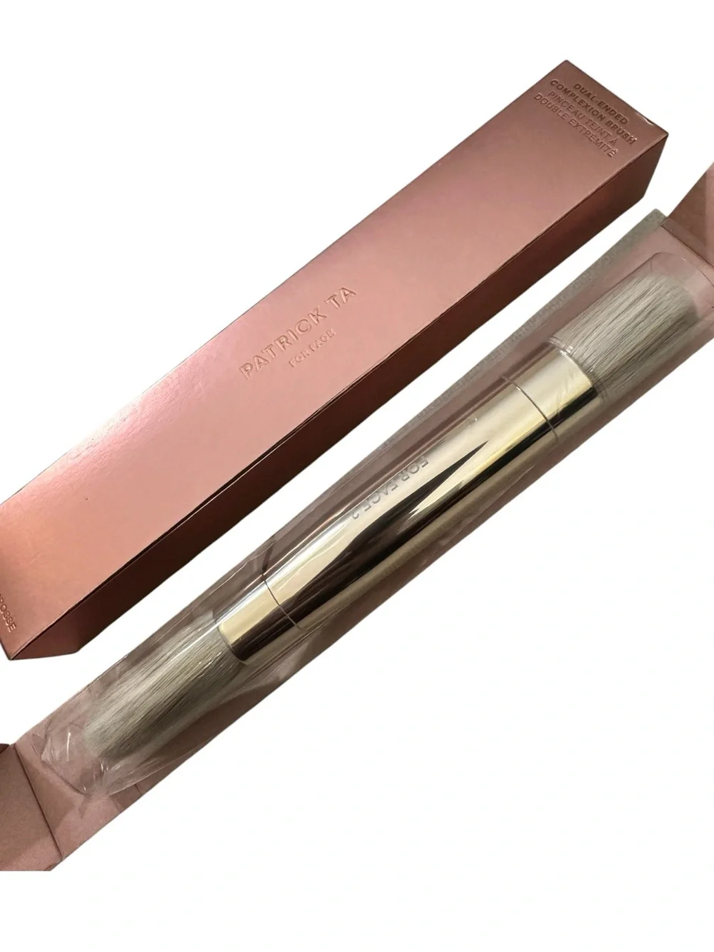 Patrick Ta Dual Ended Foundation Brush Vegan Makeup Brush No. 2 BNIB